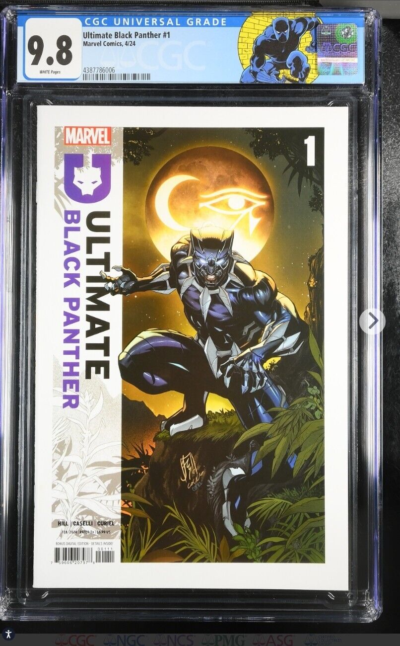 Ultimate Black Panther #1 (Marvel, April 2024) CGC 9.8 Custom Label