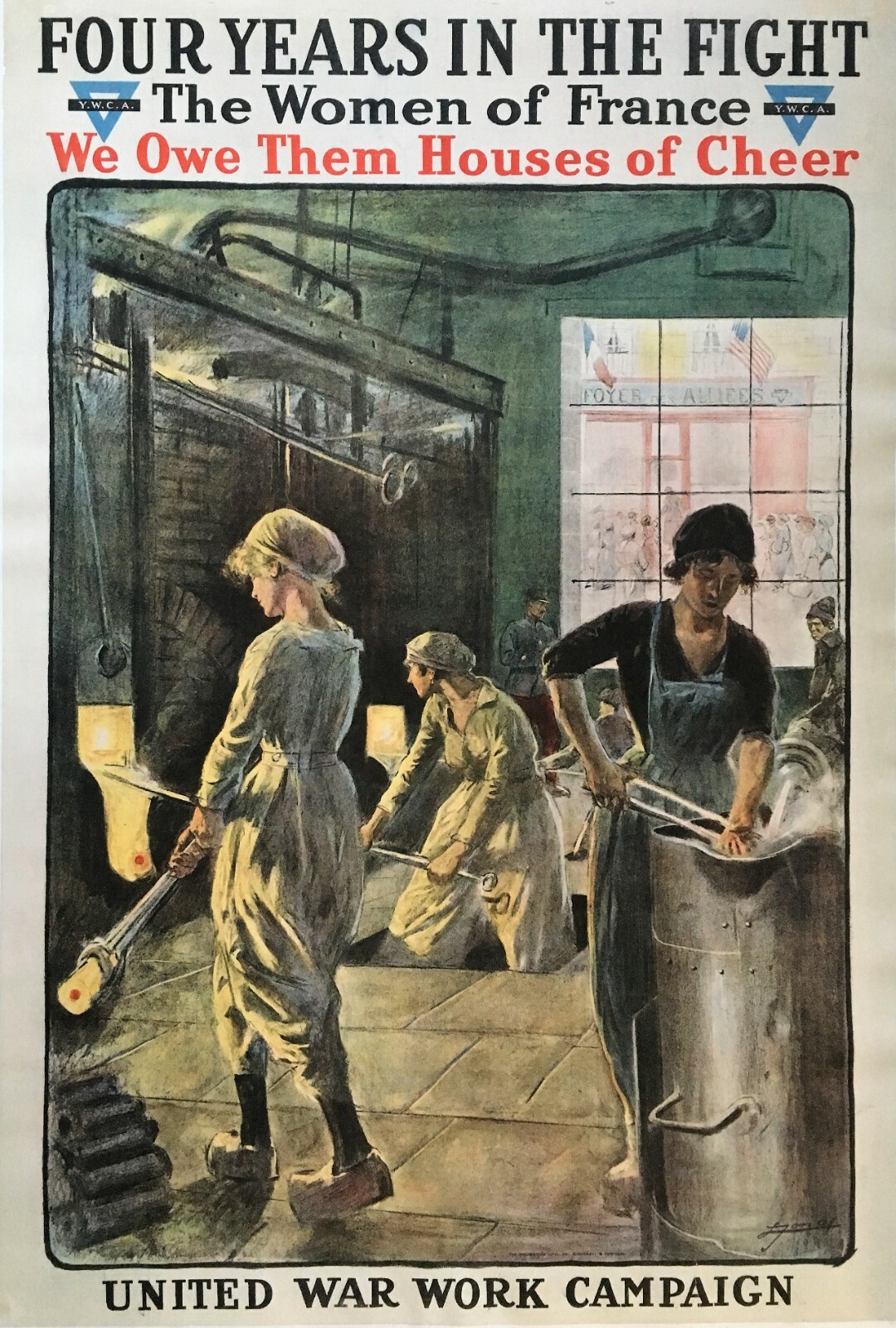 Original First World War Y.M.C.A. Poster for the Original First World War Y.M.C.A. Poster for the
