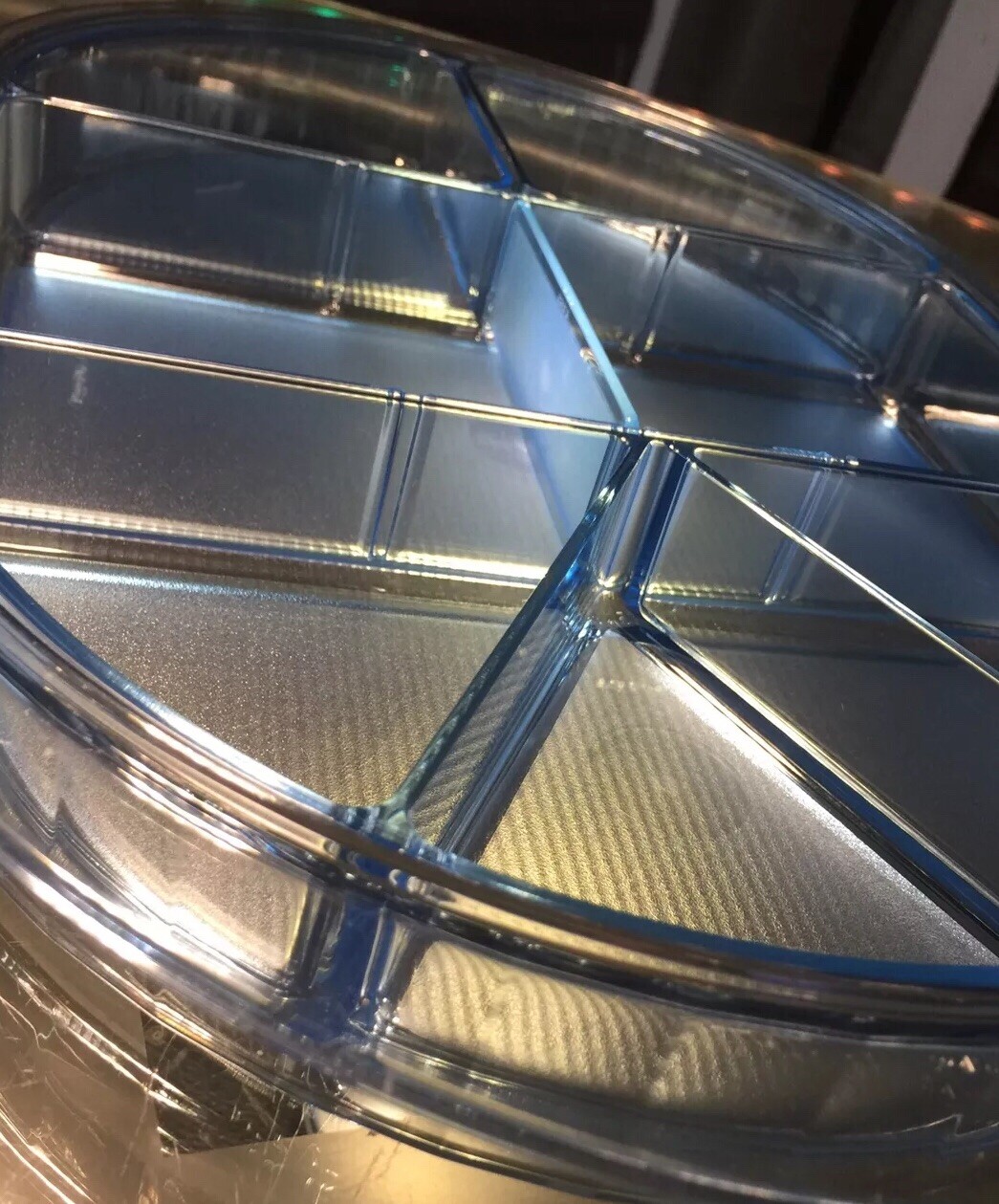 NEW VINTAGE TUPPERWARE Large PRELUDIO  DIVIDED SERVING TRAY #2015 RARE/NEW