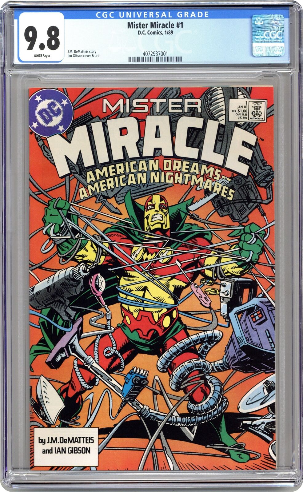 Mister Miracle #1 CGC 9.8 1989 4072937001