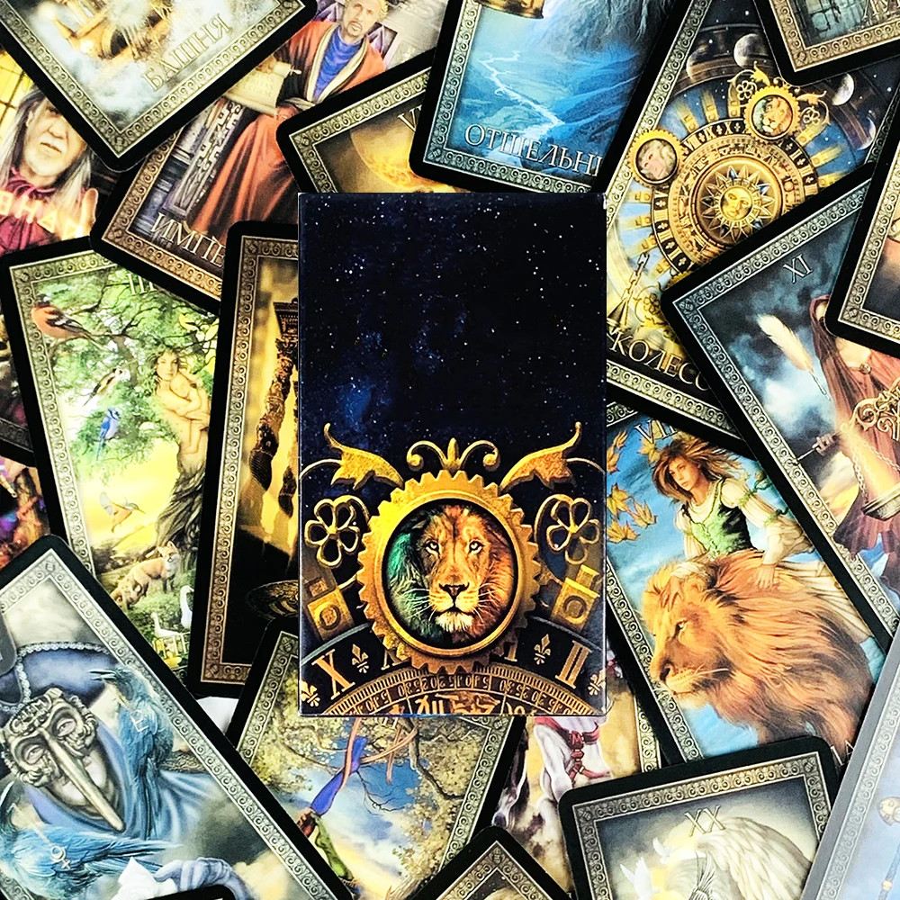 Russian Language Tarot Cards - 80ct, Fortune Telling, 10.5×6.2cm (4.1×2.4in)