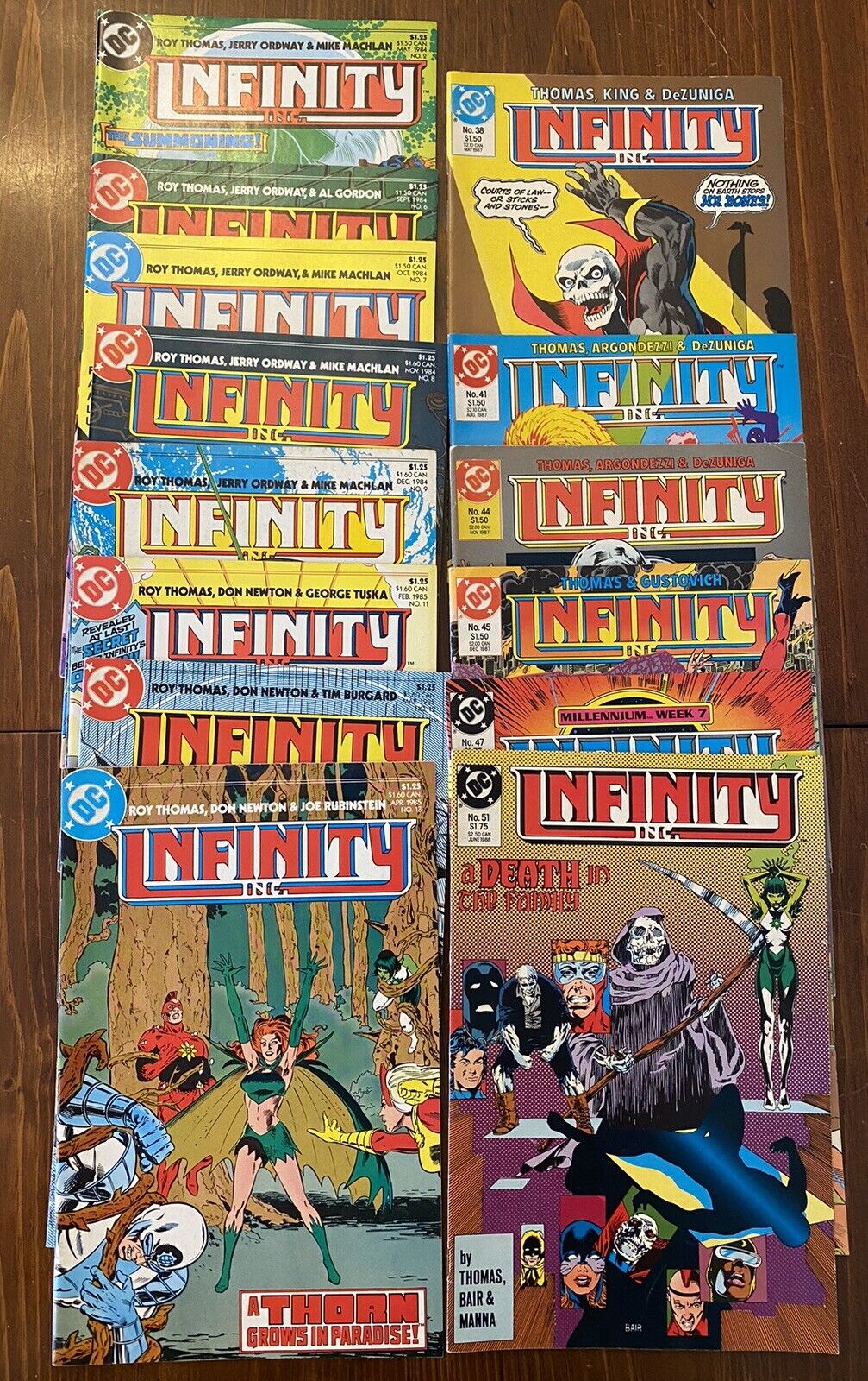 Infinity Inc Lot DC 14 Vintage Comics  