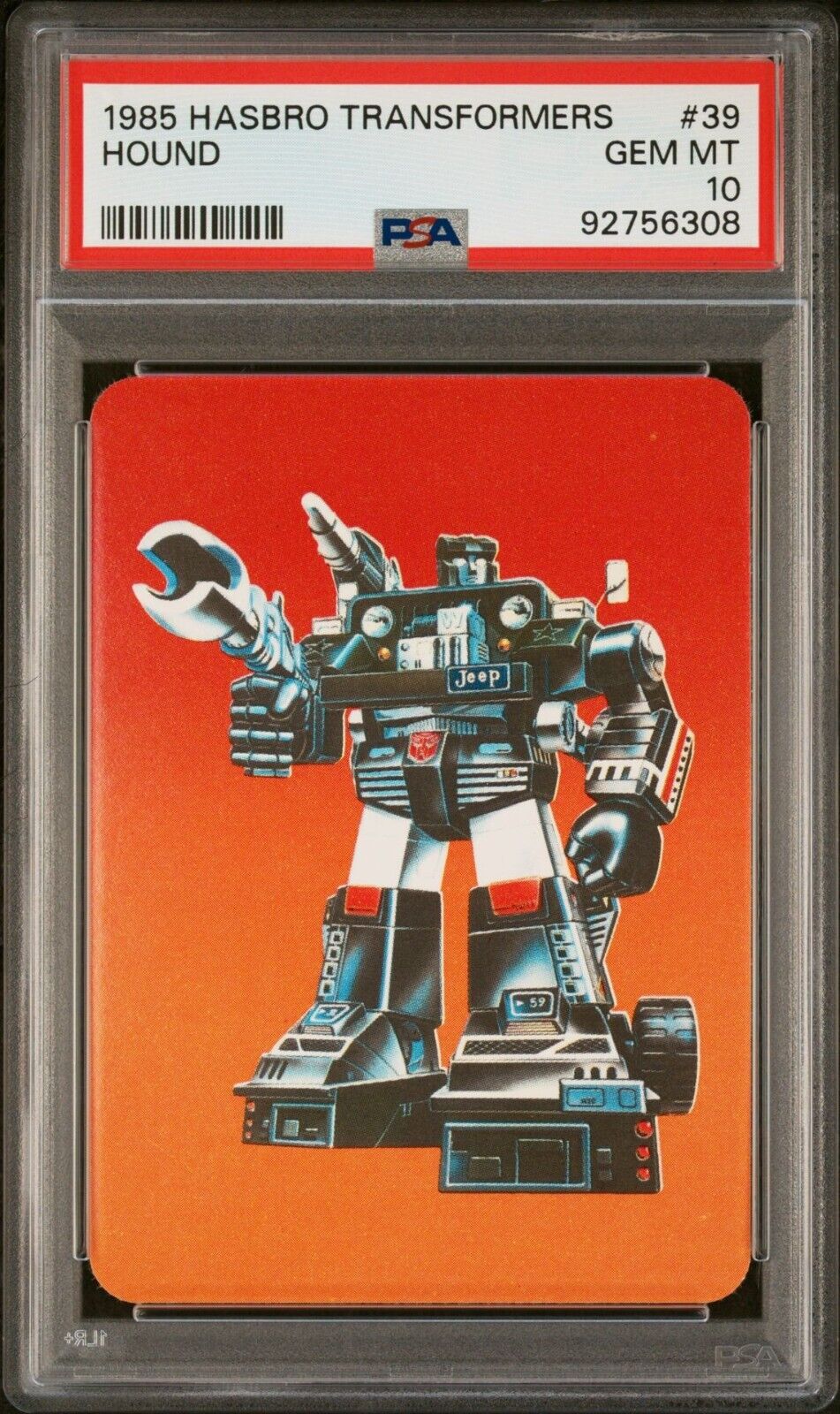 1985 Hasbro Transformers #39 Hound PSA 10