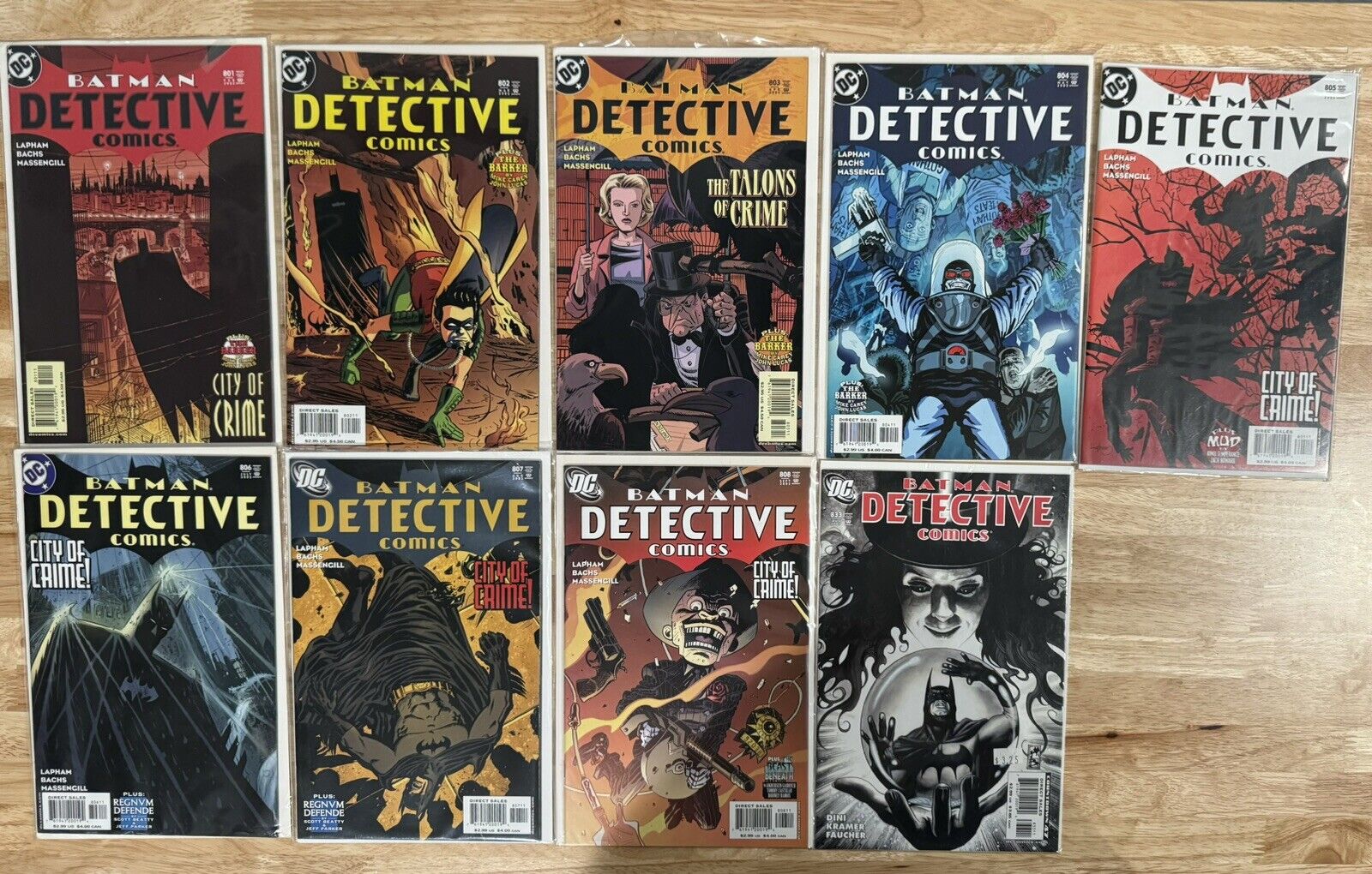 Batman Detective Comics Issues 801-808 + 833 Zatanna
