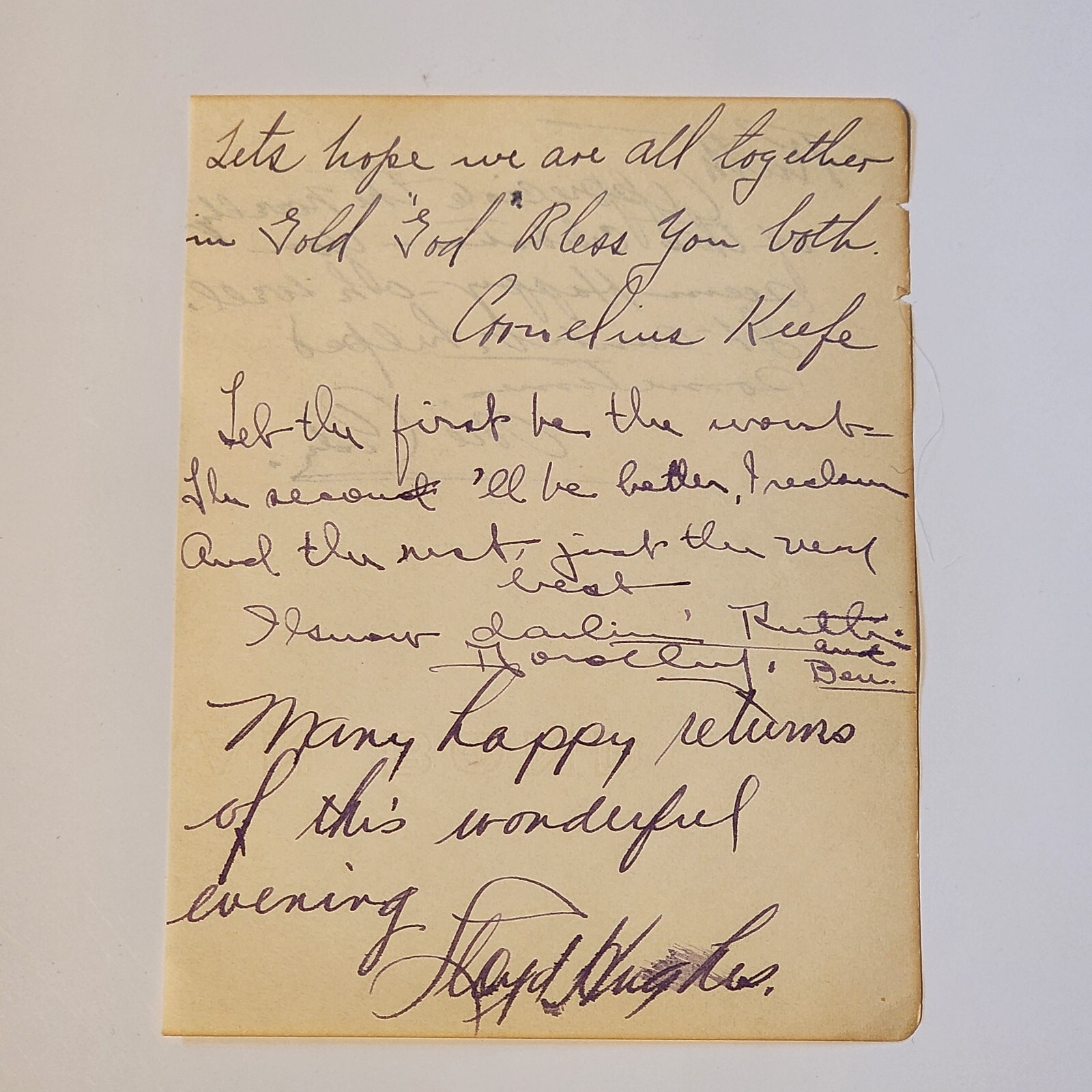 Lloyd Hughes Cornelius Keefe Signed To Ruth Roland Autograph Auto Actor Lloyd Hughes Cornelius Keefe Signed To Ruth Roland Autograph Auto Actor