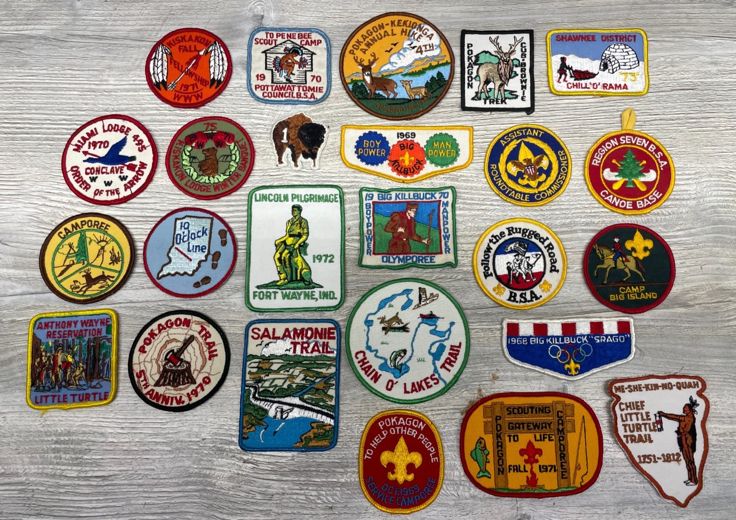 25 Mixed Vintage Boy Scout Patches - See Photos -  - Lot #5