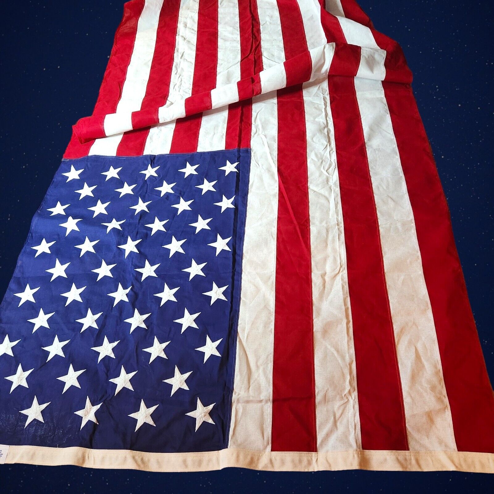 Official American U.S. Interment Flag 5’ x 9.5’ 100% Cotton Made in USA 