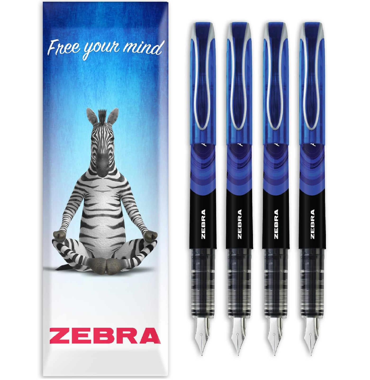 Zebra Fuente - Disposable Fountain Pen - 1.0mm Fine Nib 0.6mm Line Width - Walle
