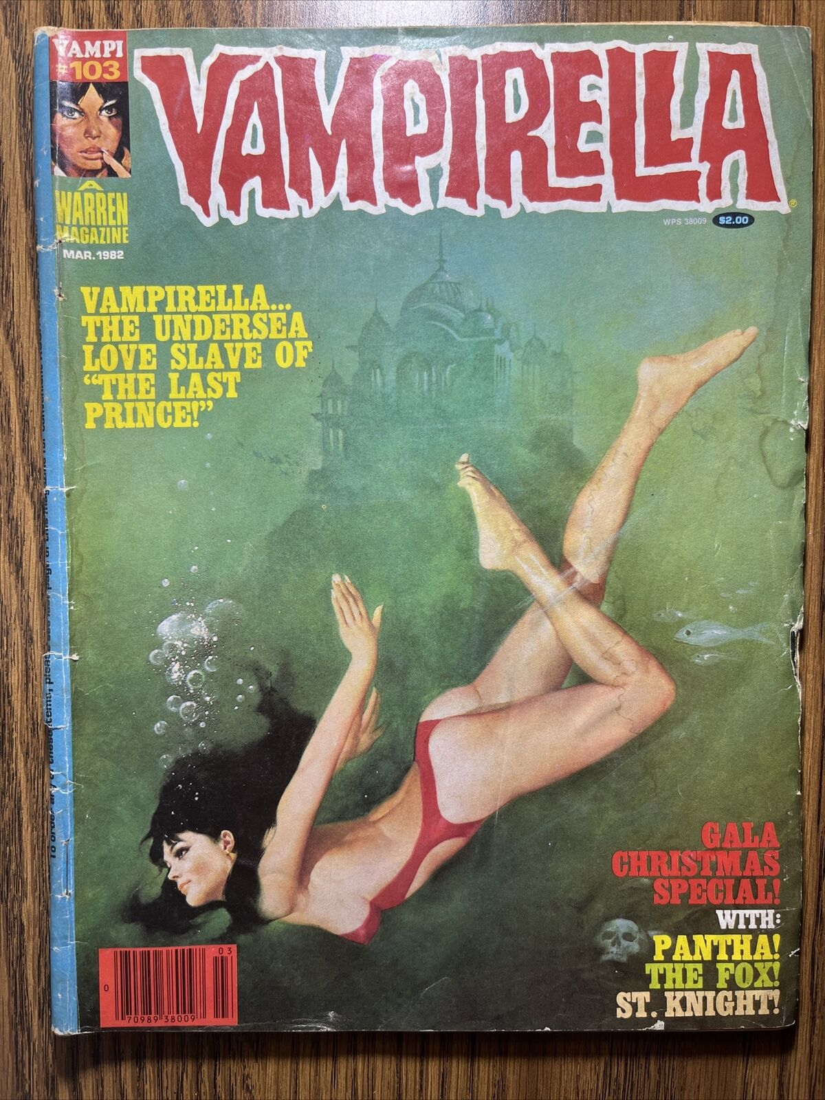 VAMPIRELLA 103 GORGEOUS MODEL BARBRA LEIGH COVER VINTAGE WARREN PUBLISHING 1982
