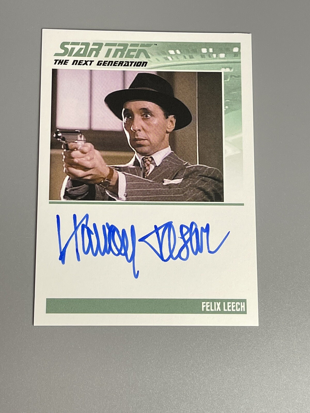 Harvey Jason 2022 Rittenhouse Star Trek The Next Generation TNG Auto Felix Leech Harvey Jason 2022 Rittenhouse Star Trek The Next Generation TNG Auto Felix Leech
