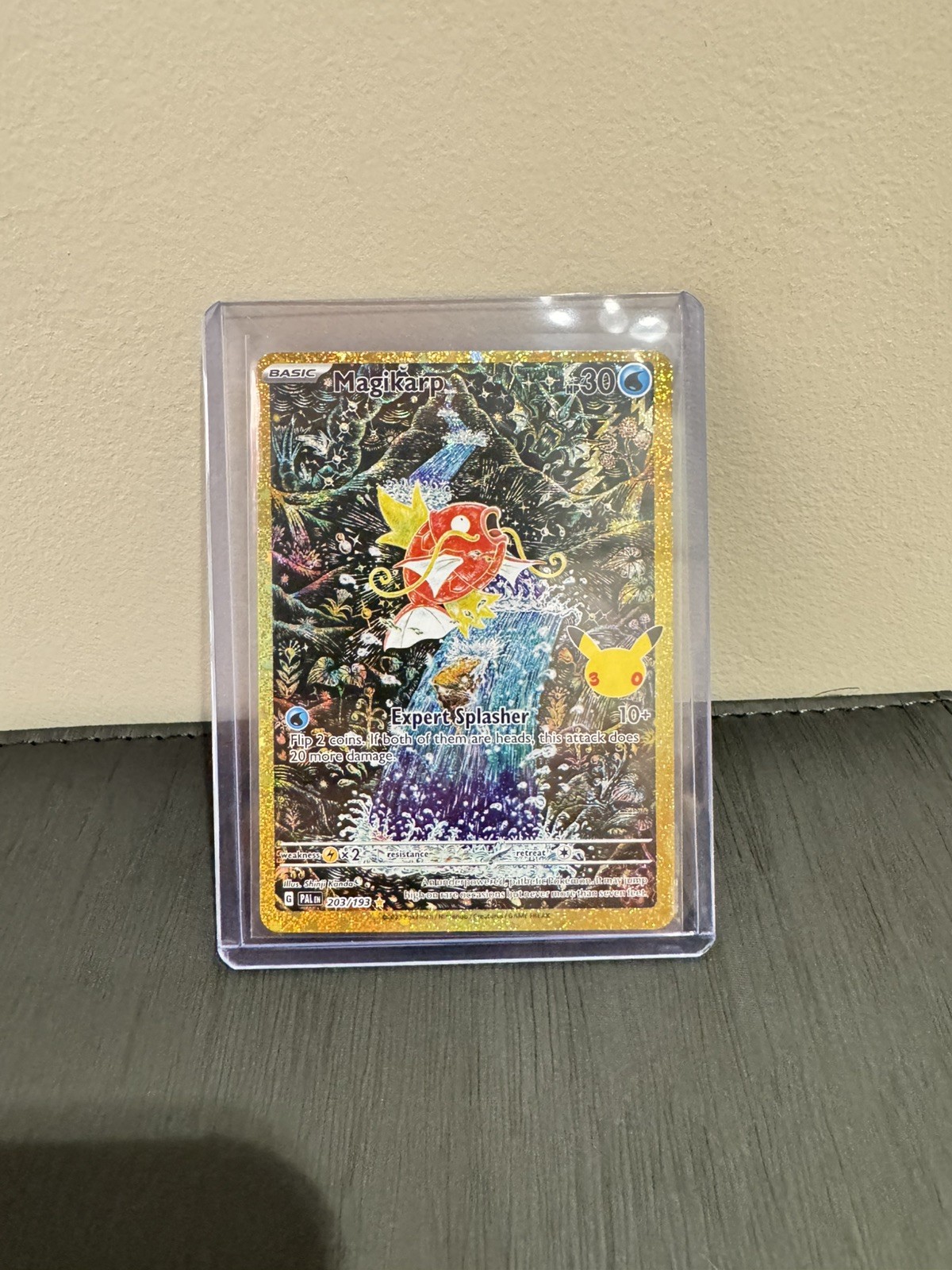 Pokemon 30th Celebration Magikarp 203/193 Classic Collection Gold NM