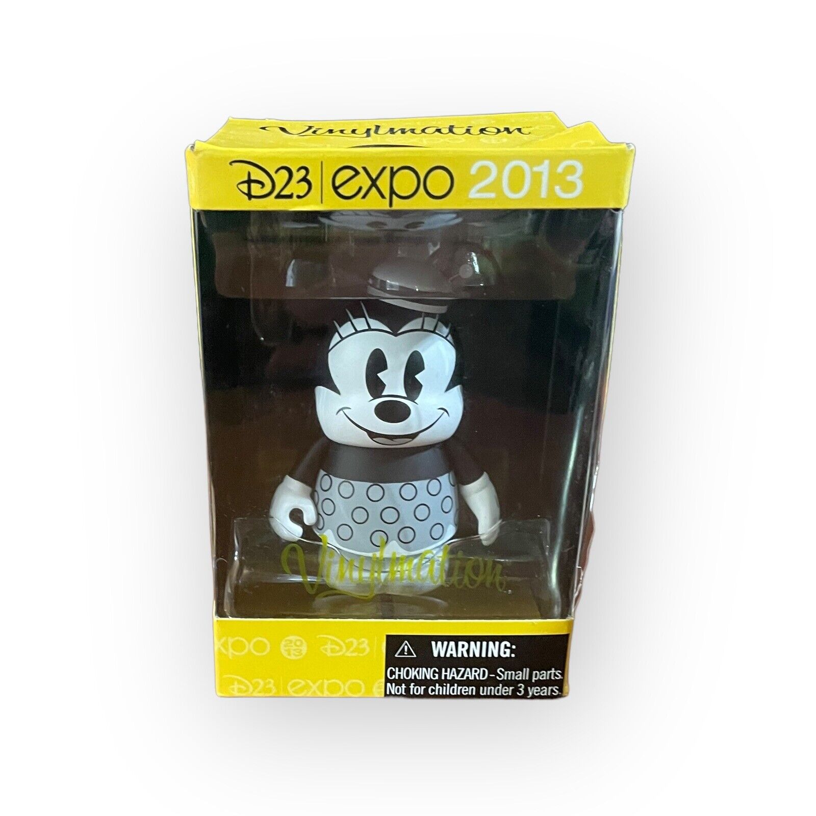 Disney Vinylmation Minnie Mouse Black White Collectible D23 Expo 2013 Figure 3\