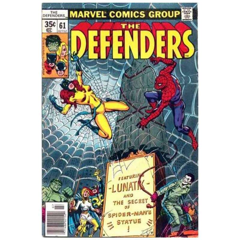 Defenders #61 1972 series Marvel comics Fine+ Full description below [d`