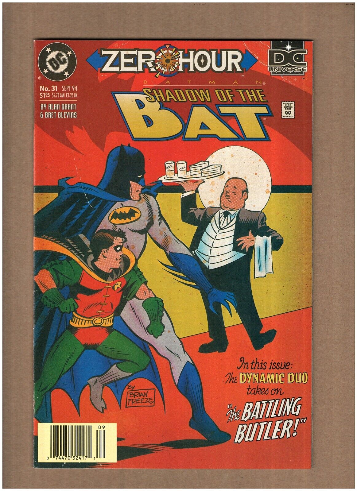 Batman Shadows of the Bat #31 Newsstand DC Comics 1994 Zero Hour NM- 9.2