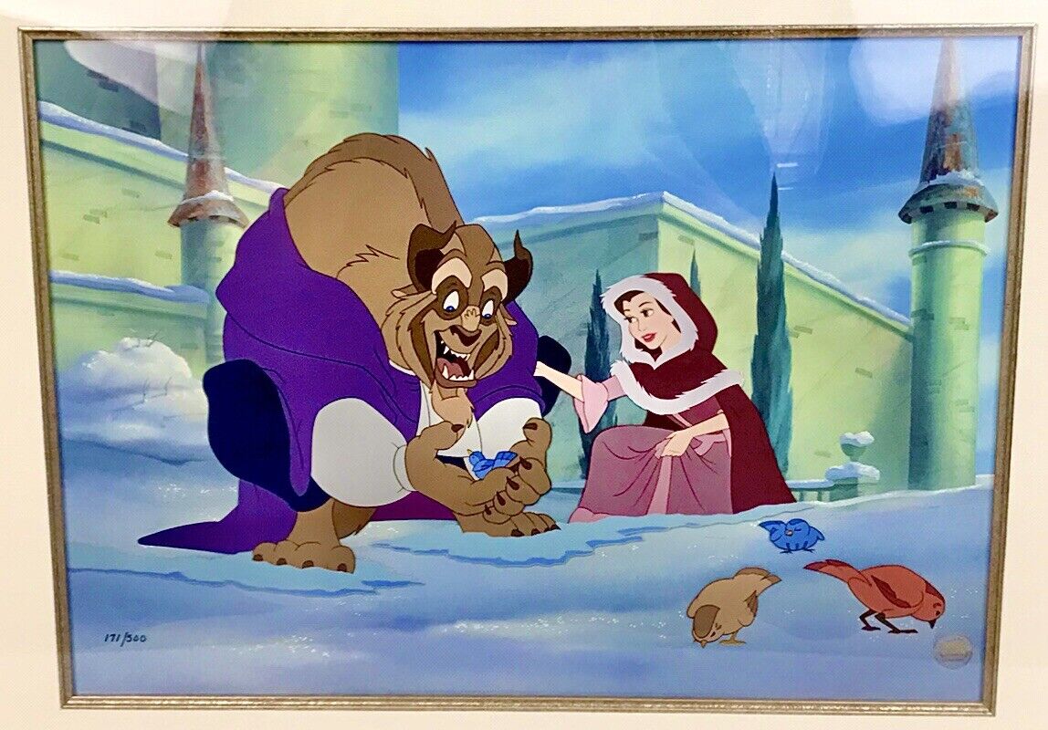 Disney’s Beauty & The Beast Cel Hand Painted Character Cel Artwork