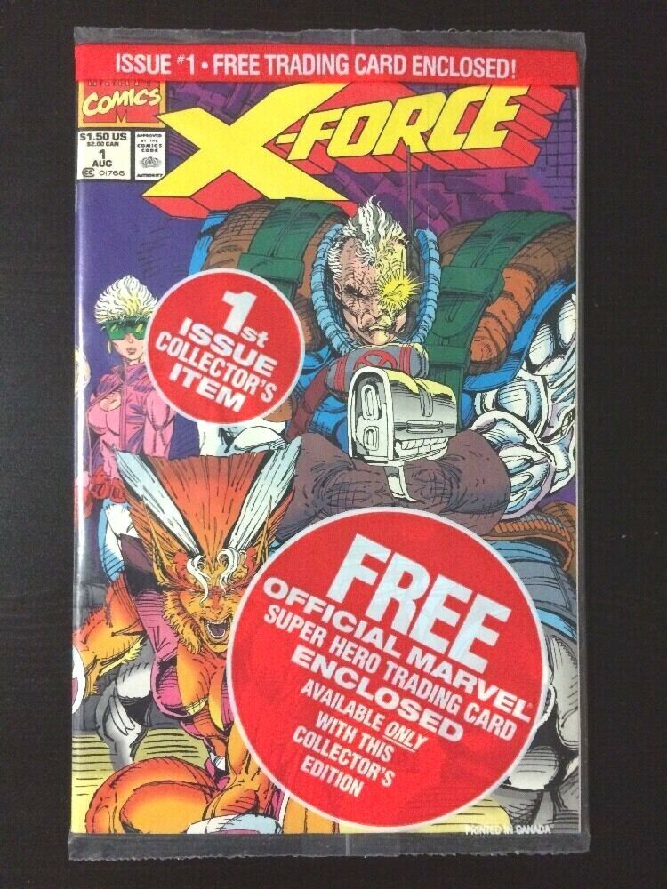 MARVEL COMICS X-Force # 1 Polybag Comic With SHATTERSTAR Trading Card NM 9.2