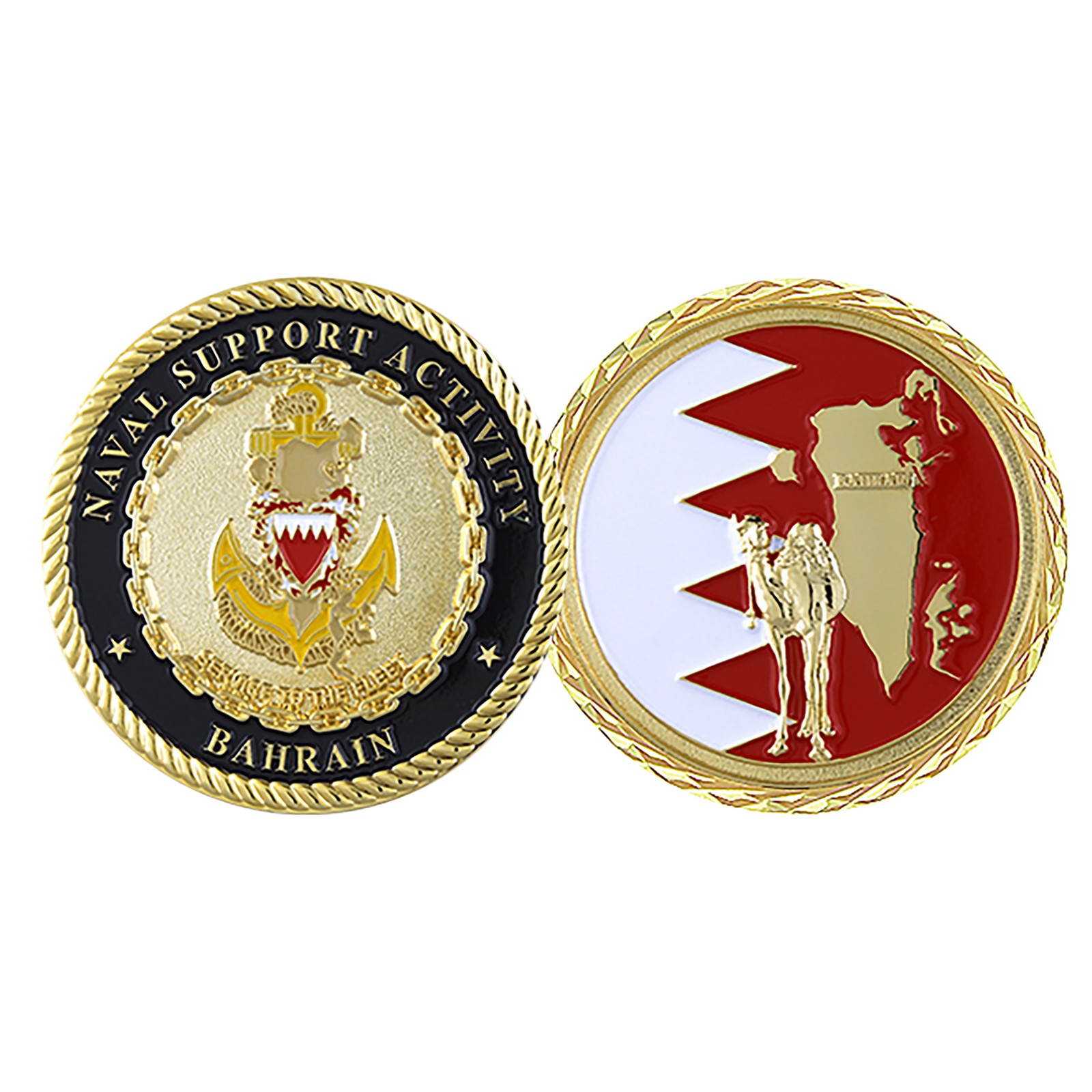 Naval Support Activity Bahrain Challenge Coin Naval Support Activity Bahrain Challenge Coin