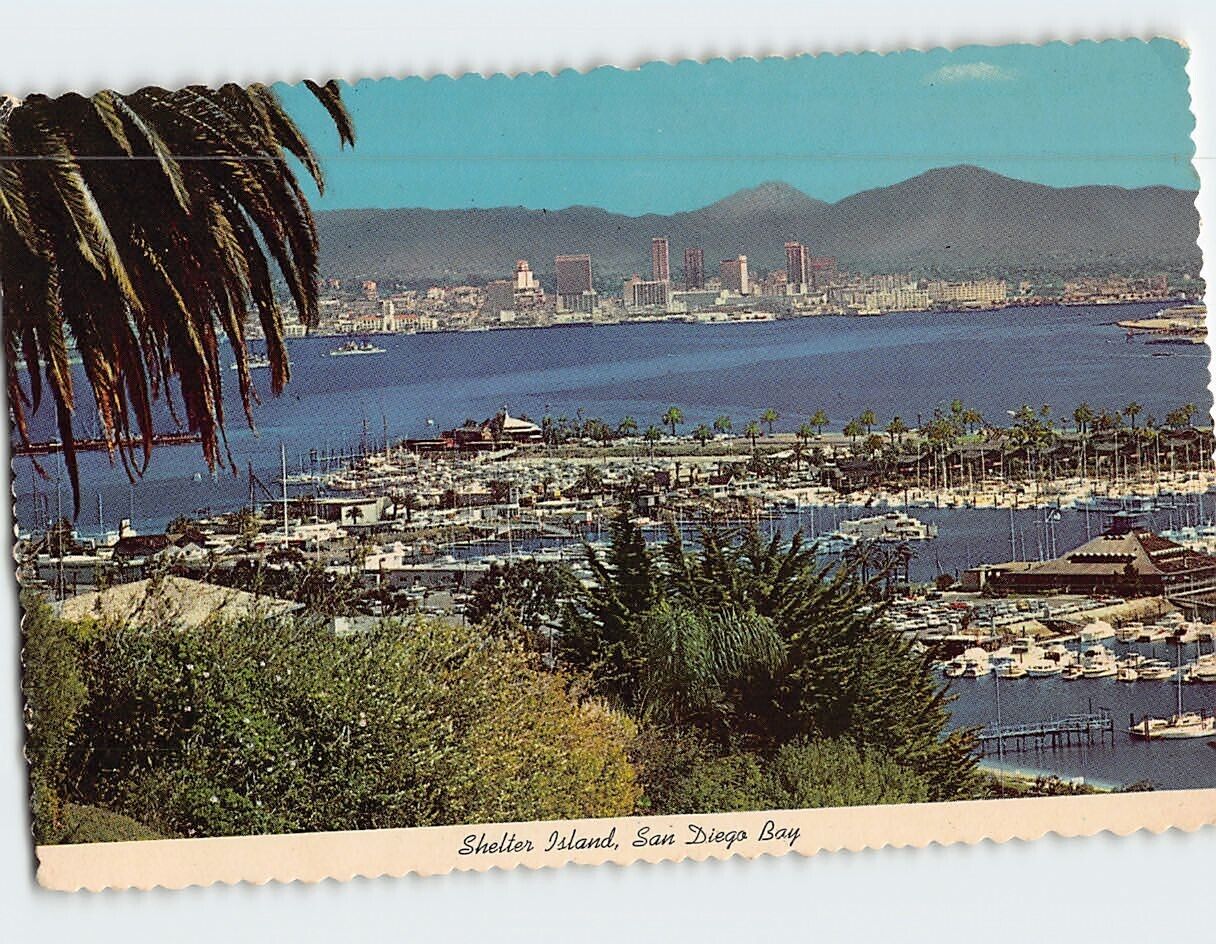 Postcard Shelter Island San Diego Bay San Diego California USA
