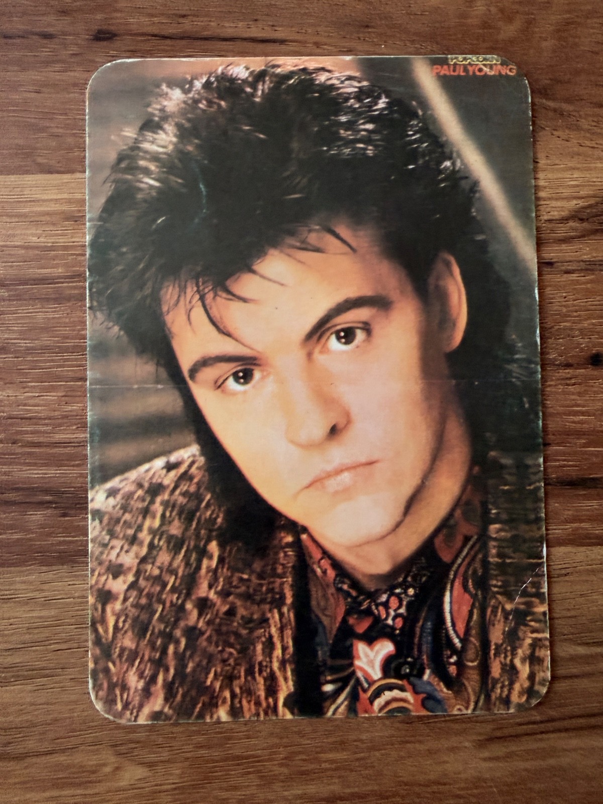 Vintage Paul Young Turkish Postcard Rare 1980s Pop Music Collectible