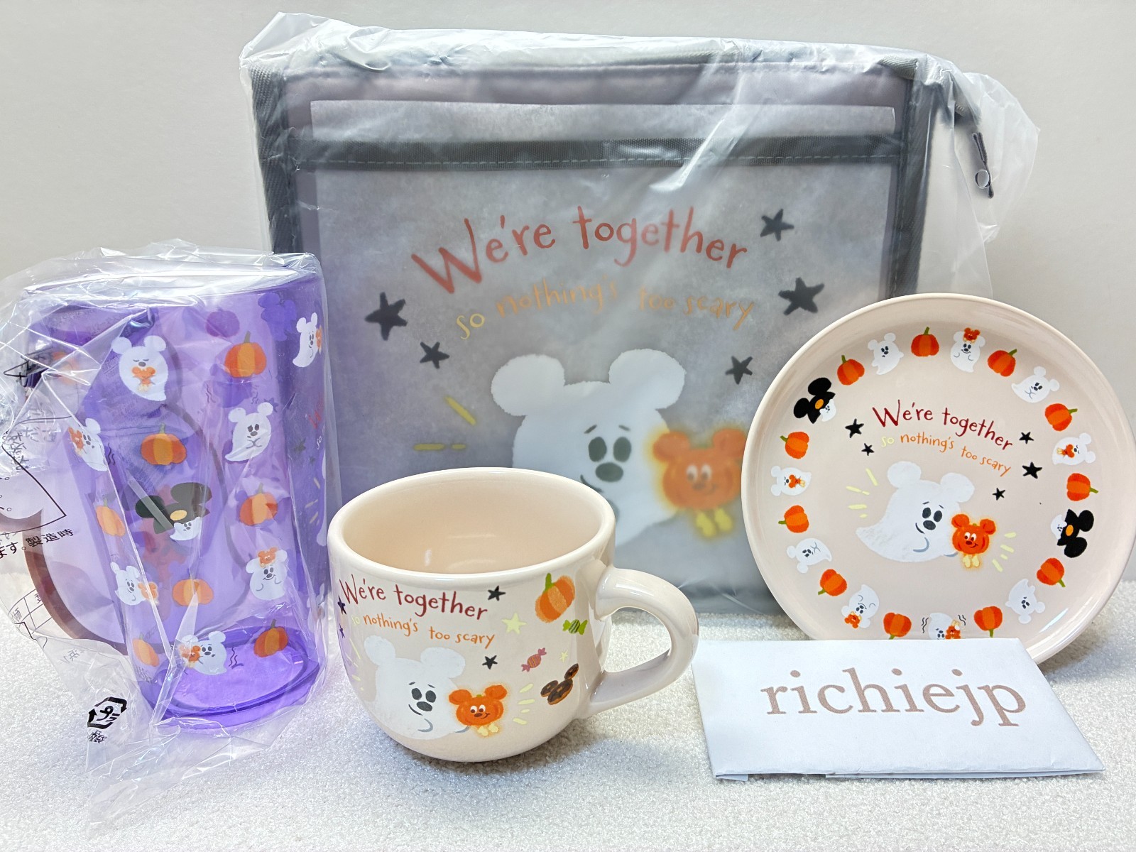 Tokyo Disney Resort Halloween 2026 Mickey Ghost Souvenir Special Set Cup Plate