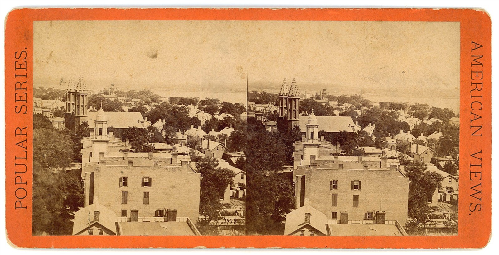 CONNECTICUT STEREOVIEW - New Haven Panorama - Anthony 1870s
