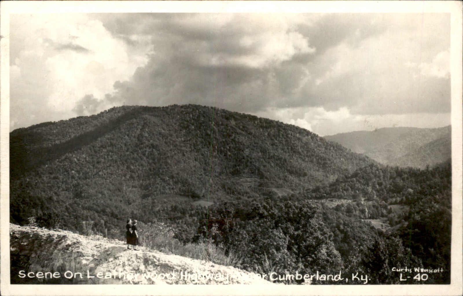 Cumberland KY Scene on Leatherwood Highway c1940s-50s Real Photo Postcard Cumberland KY Scene on Leatherwood Highway c1940s-50s Real Photo Postcard