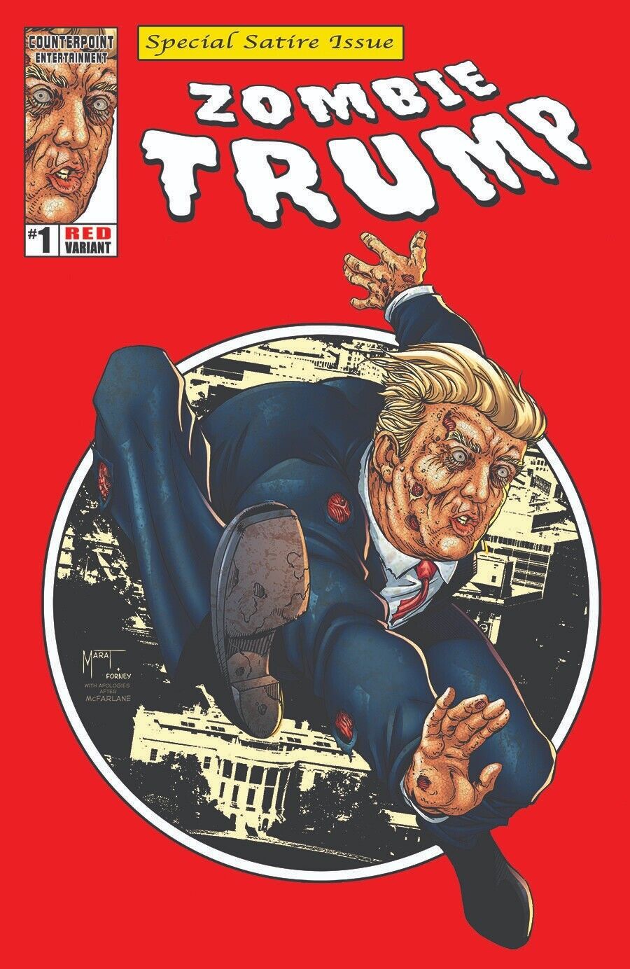 Zombie Trump  RARE Republican Red Variant  Comic Book