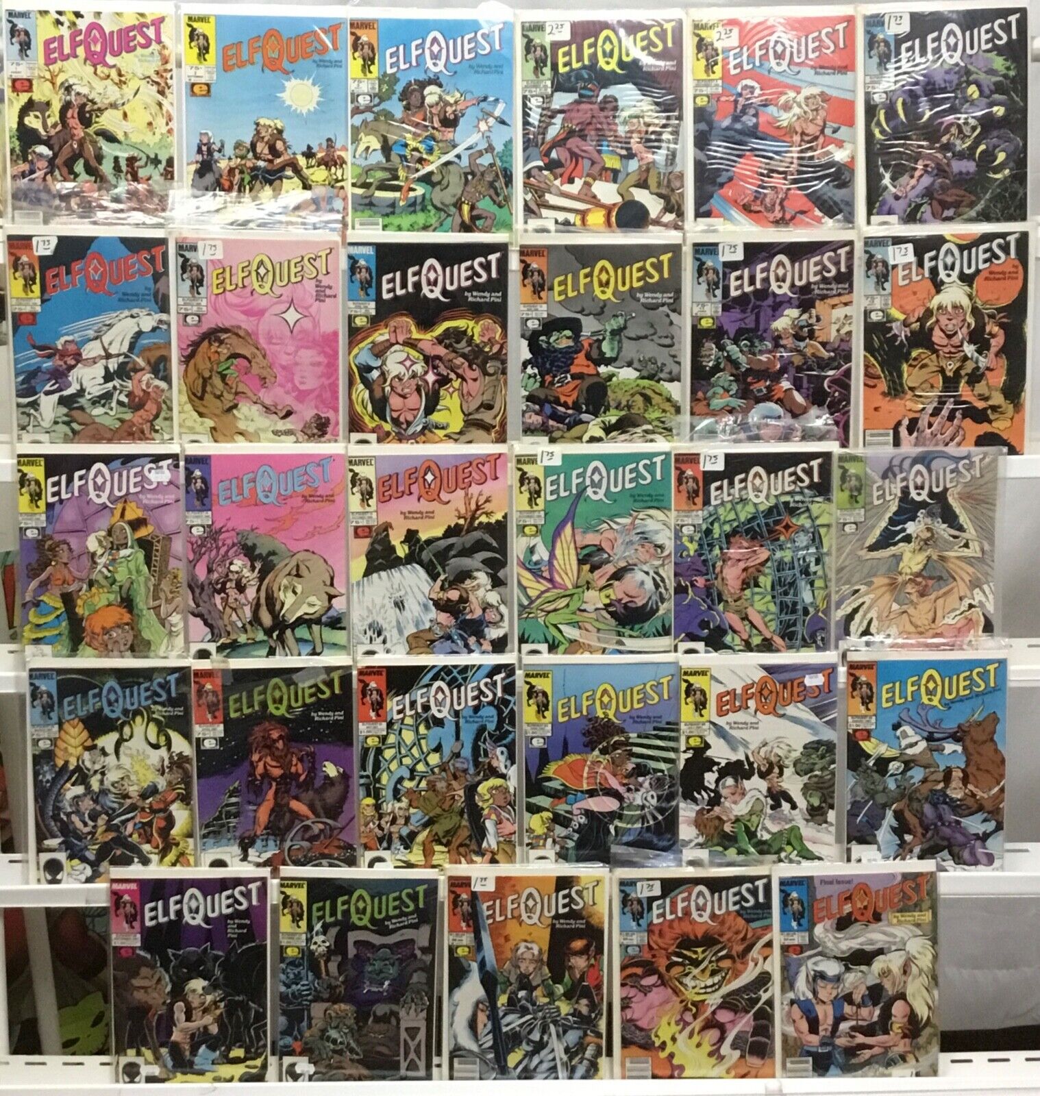 Marvel Comics Elfquest Run Lot 1-32 Missing 18,30,31 VF 1985
