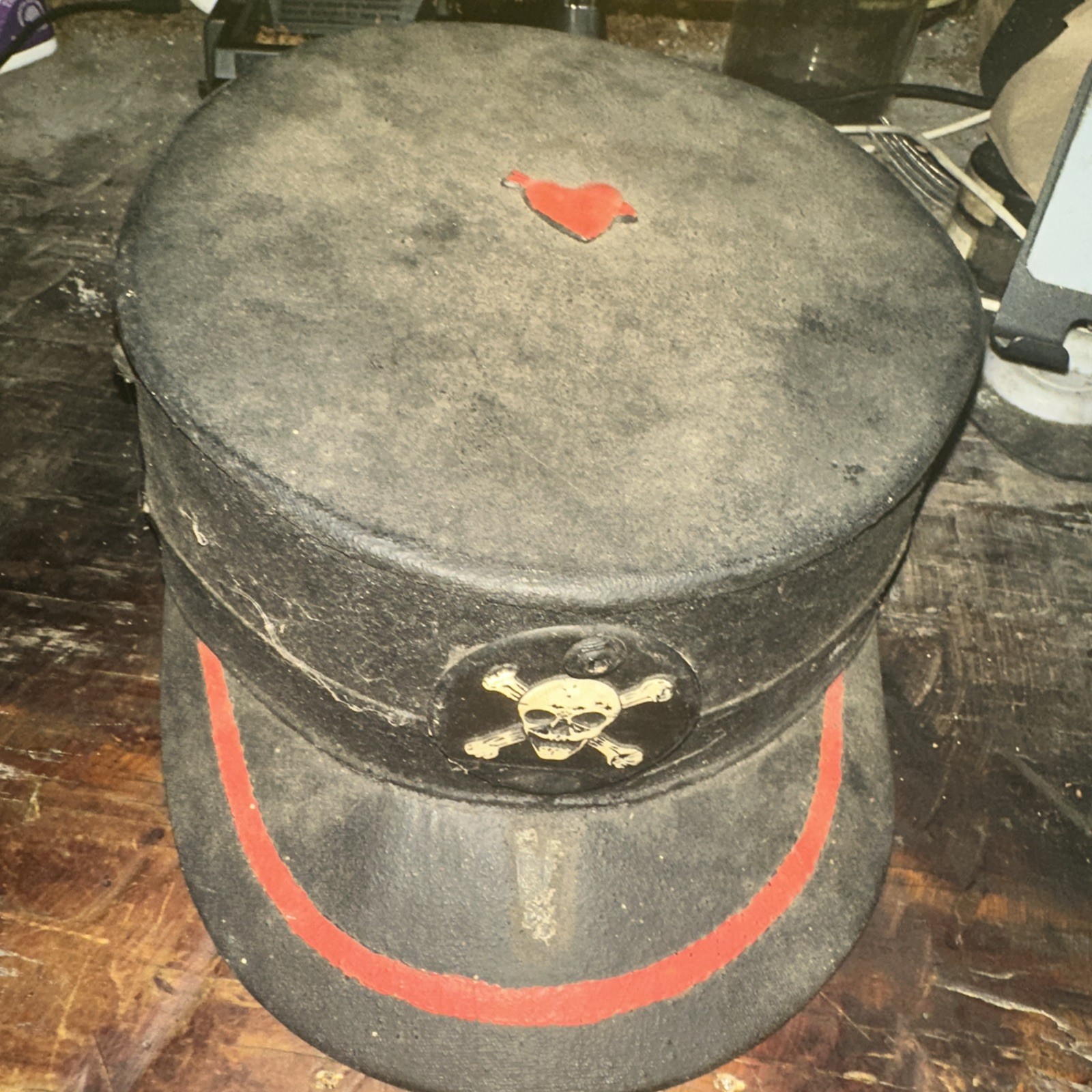 Vintage U.S. Army Falcon Jump Up Cap Size 7 5/8 Heavily Modified By My Grandpa Vintage U.S. Army Falcon Jump Up Cap Size 7 5/8 Heavily Modified By My Grandpa