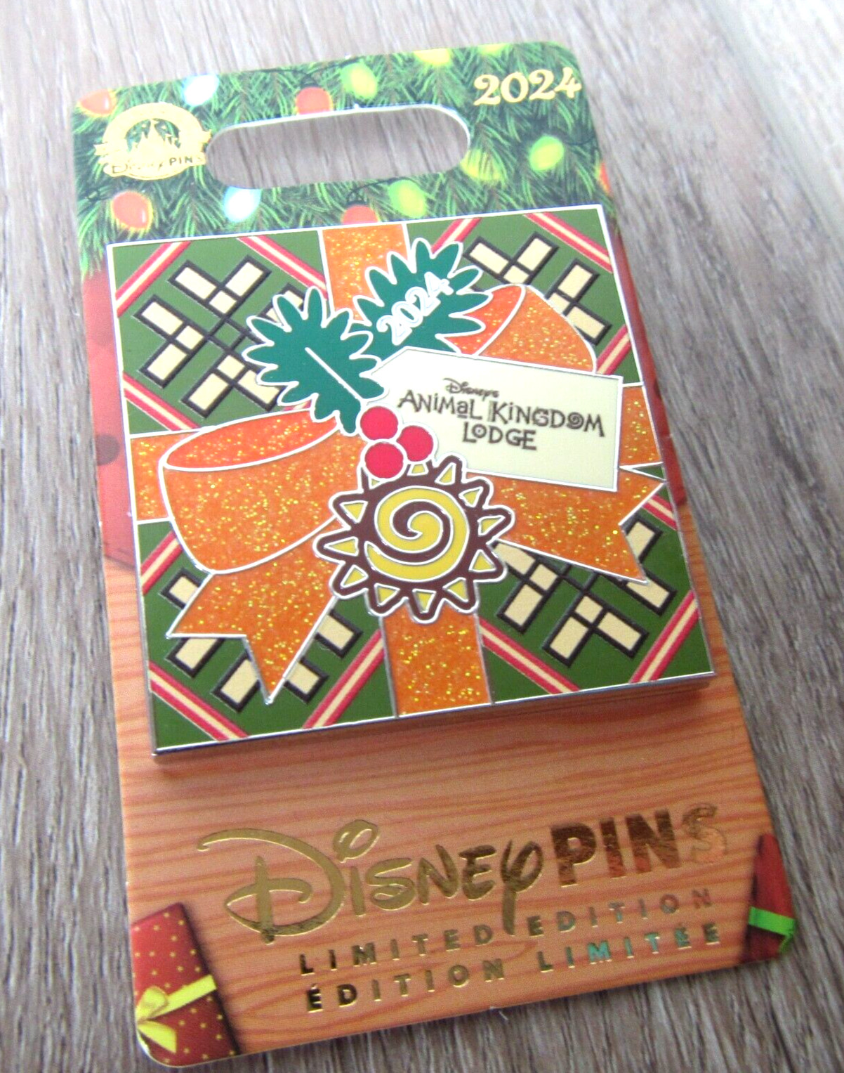 NEW 2024 DISNEY ANIMAL KINGDOM LODGE CHRISTMAS LIMITED EDITION LE HOLIDAY LION