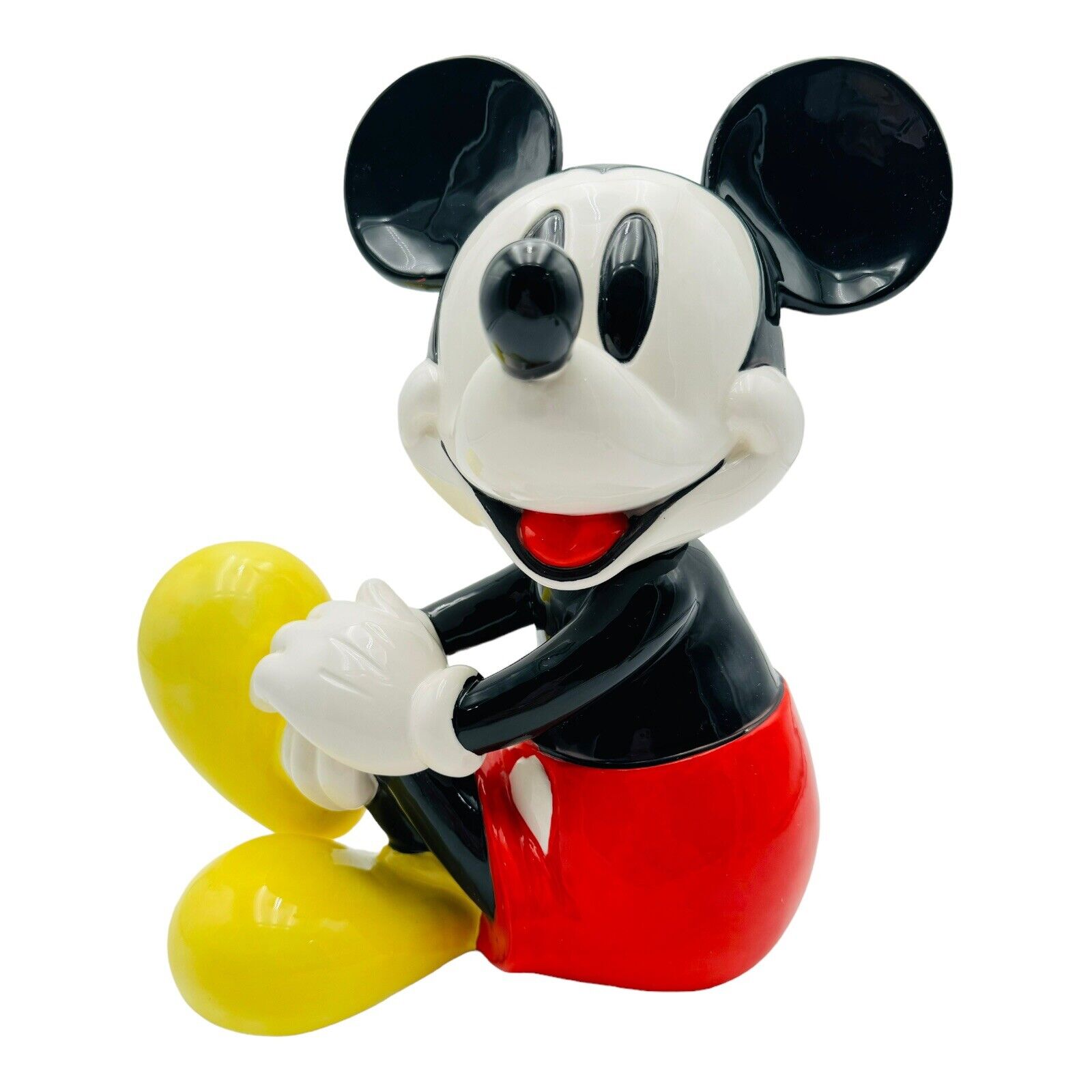 Disney Schmid Mickey Mouse Club March Music Box Ceramic Figurine #203 VTG RARE