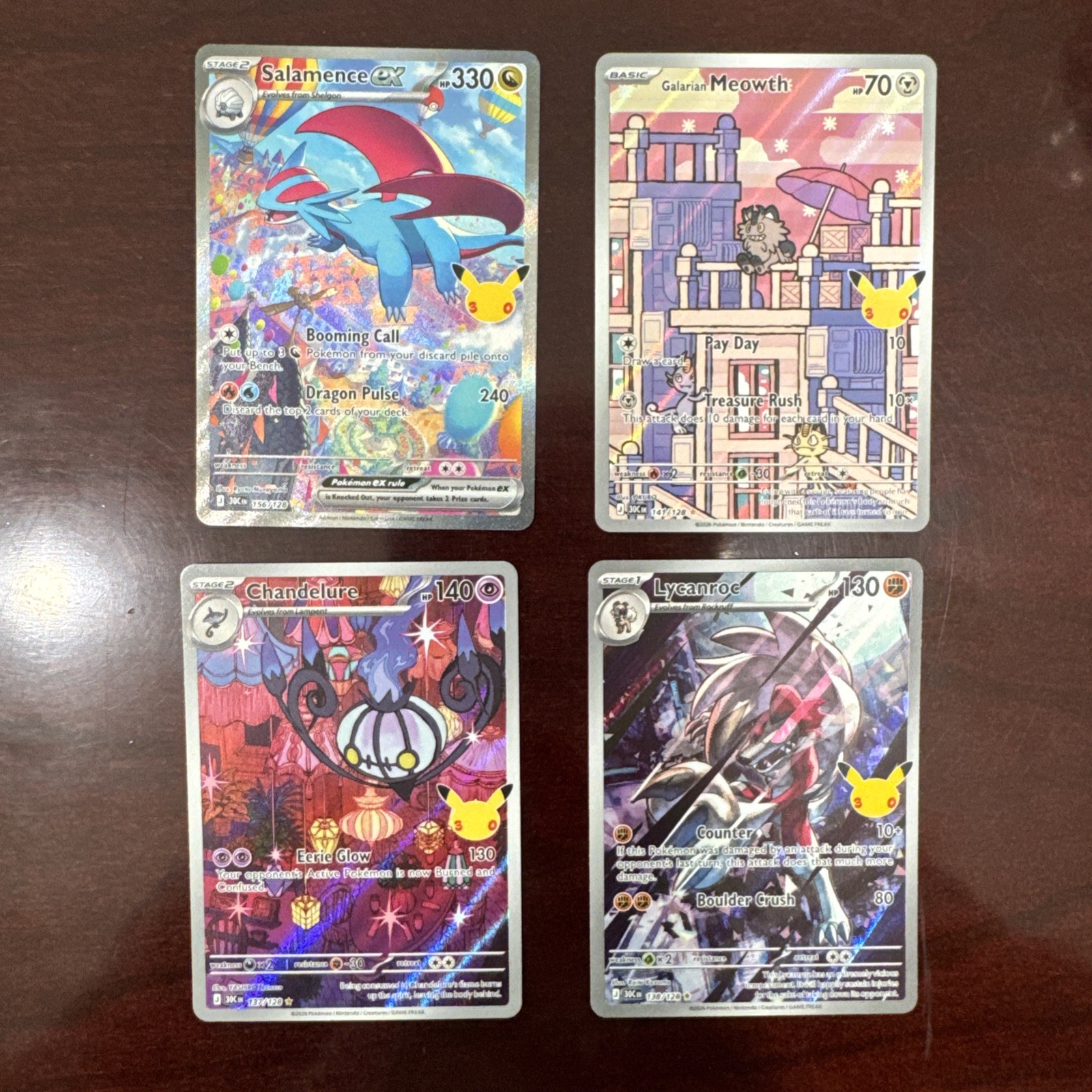 Pokemon 30th Anniversary Celebrations IR Lot - Near Mint Pack Fresh Pokemon 30th Anniversary Celebrations IR Lot - Near Mint Pack Fresh