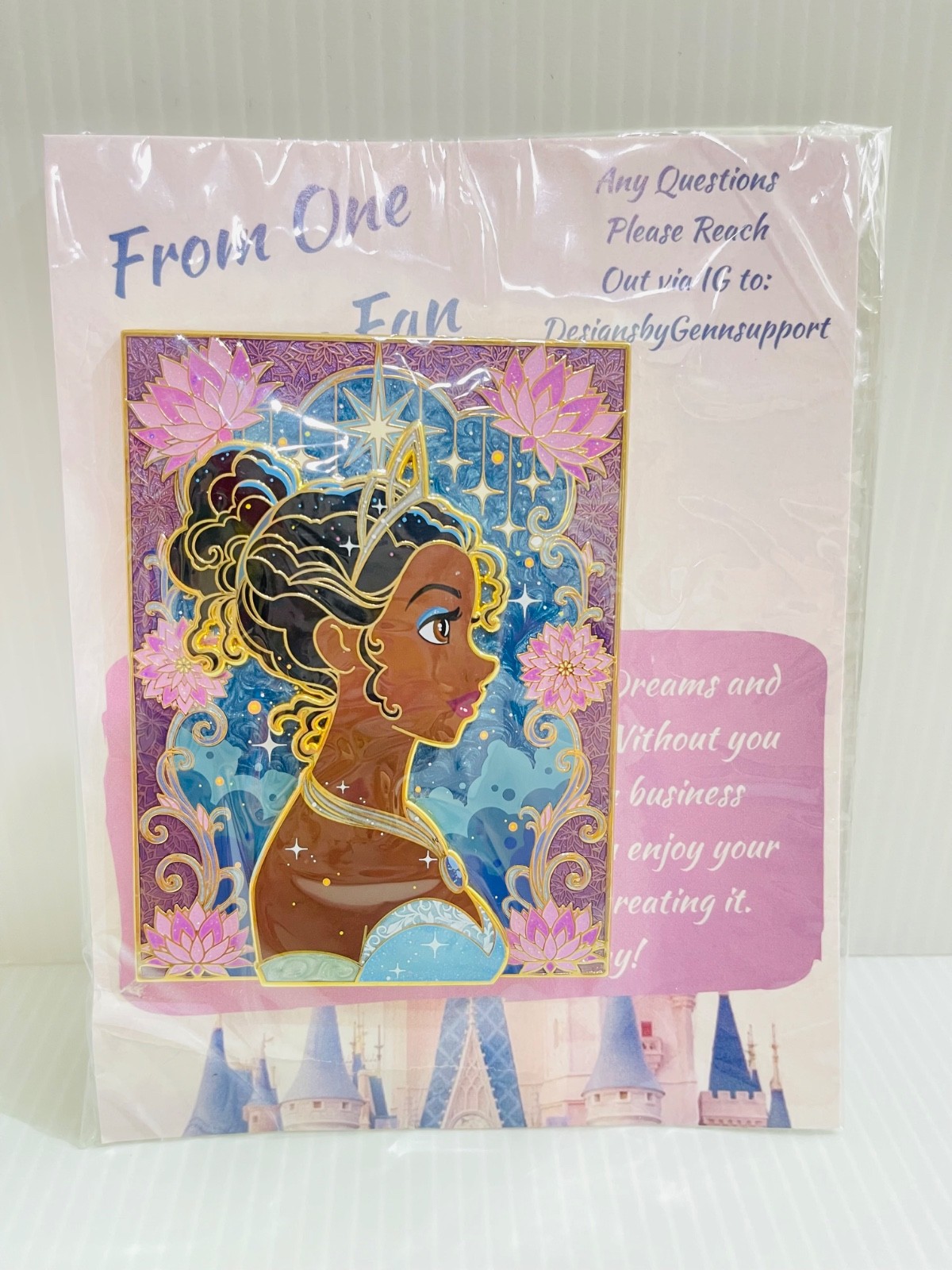 NIP DBG Designsbygenn Designs by genn Tiana Princess & frog PROFILE FANTASY PIN NIP DBG Designsbygenn Designs by genn Tiana Princess & frog PROFILE FANTASY PIN