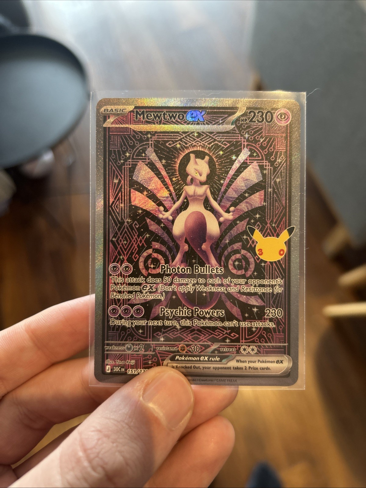 Pokemon TCG Celebrations 30th Anniversary Mewtwo SIR 151/128 NM