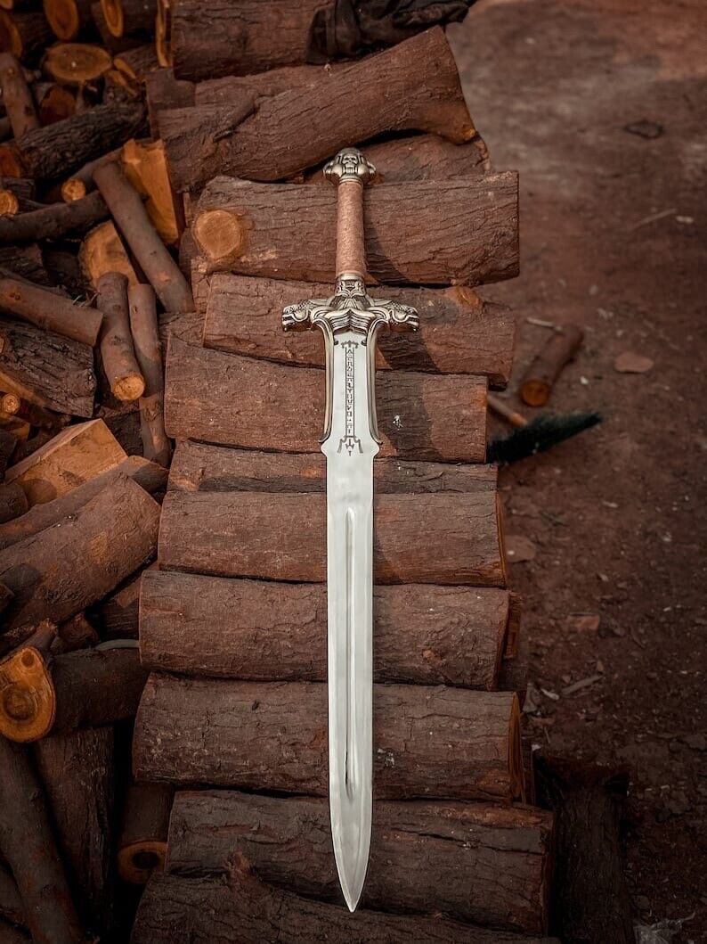 New Marto Conan Atlantean Silver Sword - Official Conan Barbarian Movie Replica