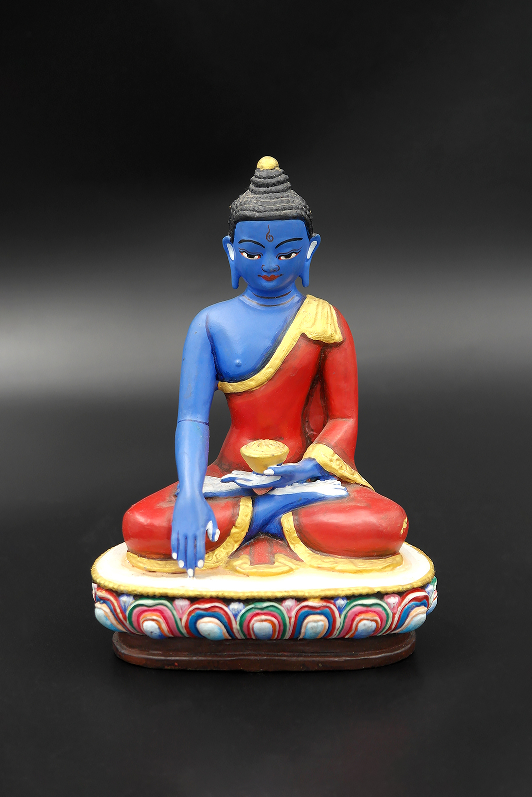 Hand painted handmade Shakyamuni Buddha Statue, 6 Hand painted handmade Shakyamuni Buddha Statue, 6