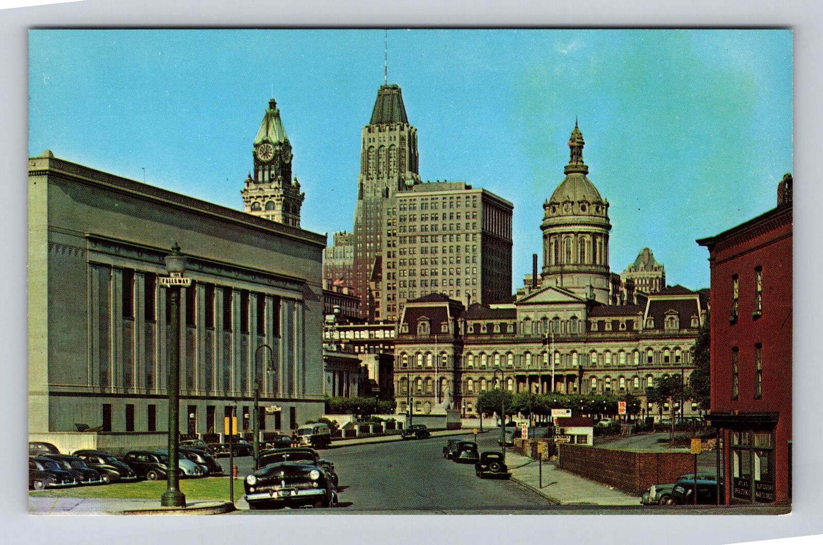 Baltimore MD- Maryland, City Hall, Antique, Vintage Souvenir Postcard
