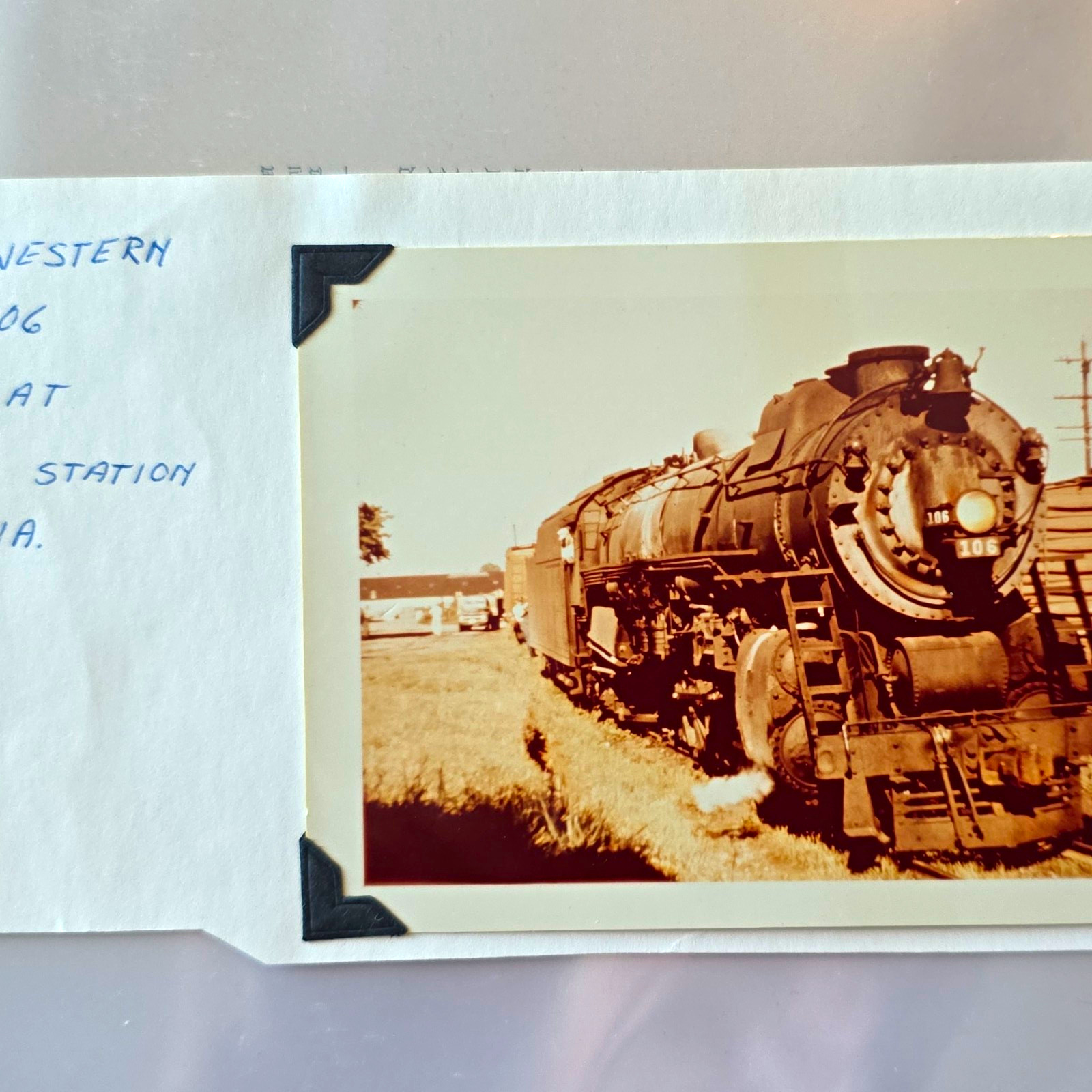 N&W Original photo-Steam Loco Engine Train @ Abingdon, VA
