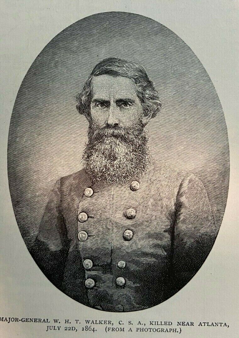 1887 Civil War Opposing Sherman\'s March to Atlanta by General Joseph E. Johnston