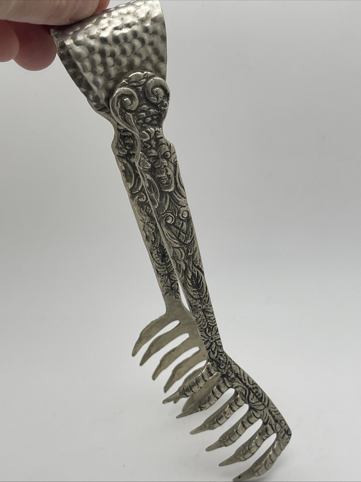 Vintage Ugo Bellini Italian Ornate Silver-Plated Over Brass 7.5\