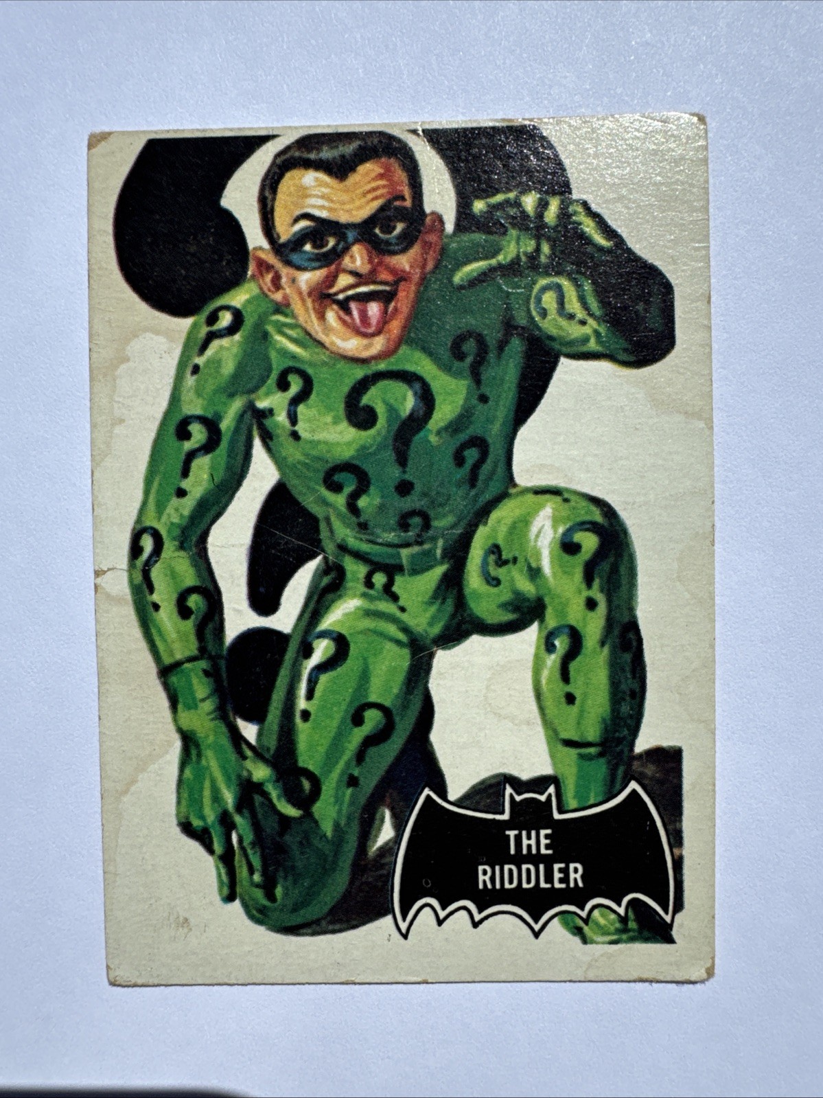 1966 TOPPS DC BATMAN #36 THE RIDDLER FAST 1966 TOPPS DC BATMAN #36 THE RIDDLER FAST