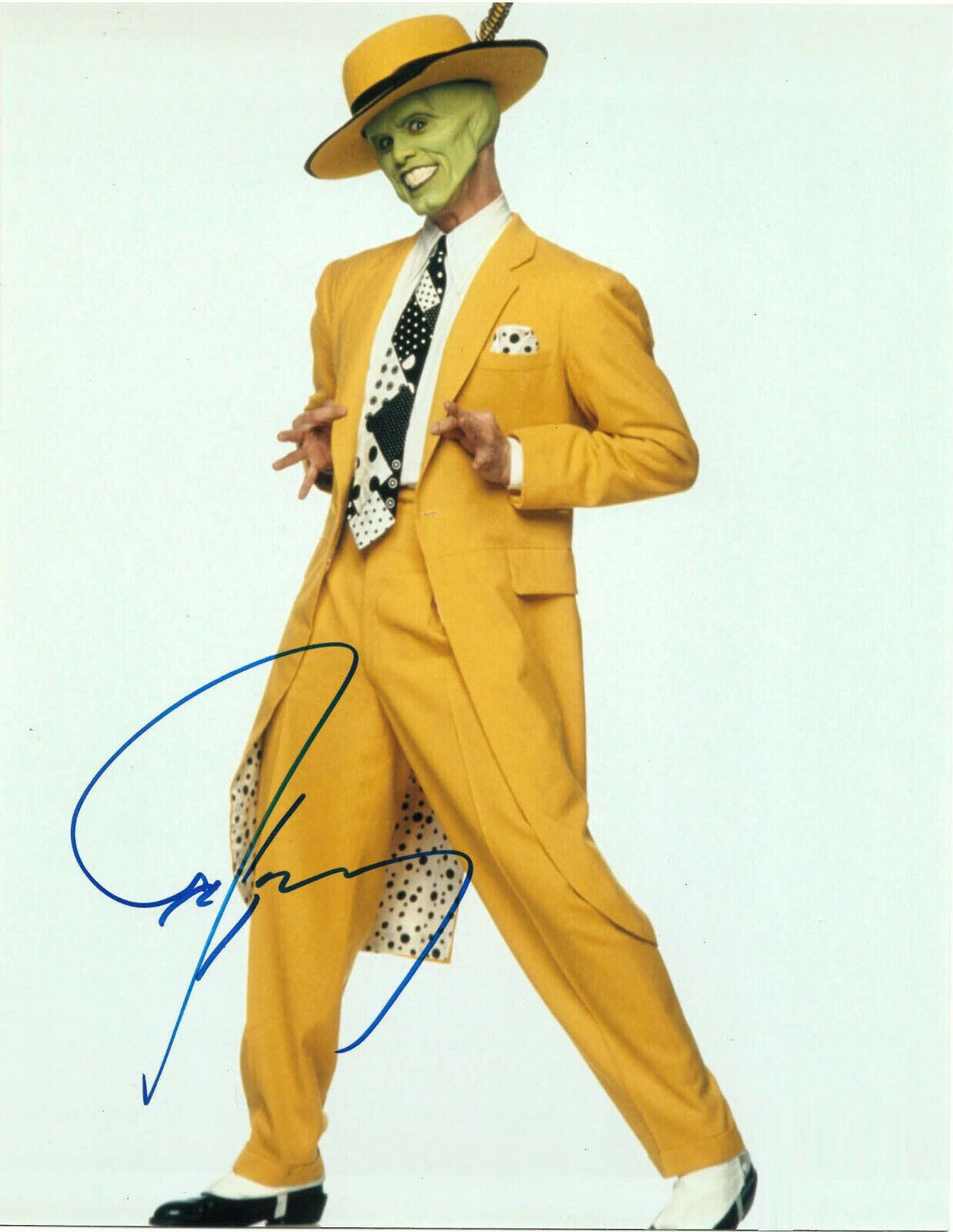 Jim Carrey The Mask 8.5x11 signed Photo Reprint