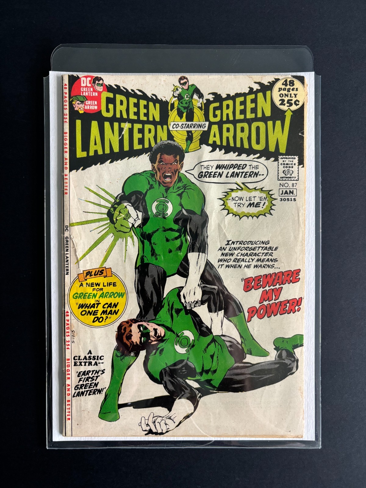 Green Lantern #87 (1971)  - 1st Appearance John Stewart  🔥🔑  Neal Adams GD/VG