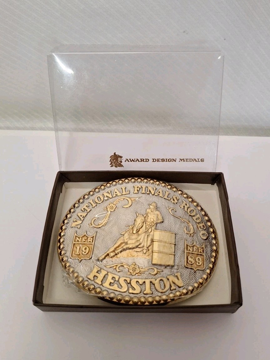 1989 National Finals Rodeo Belt Buckle Award Design Medals Special Anniversary 1989 National Finals Rodeo Belt Buckle Award Design Medals Special Anniversary