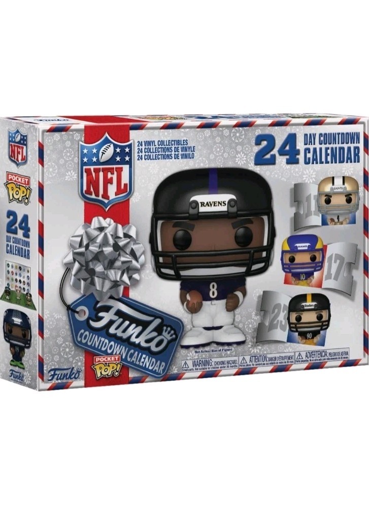 Funko nfl calendar 2024 advent pop pocket edition football new sealed  countdown