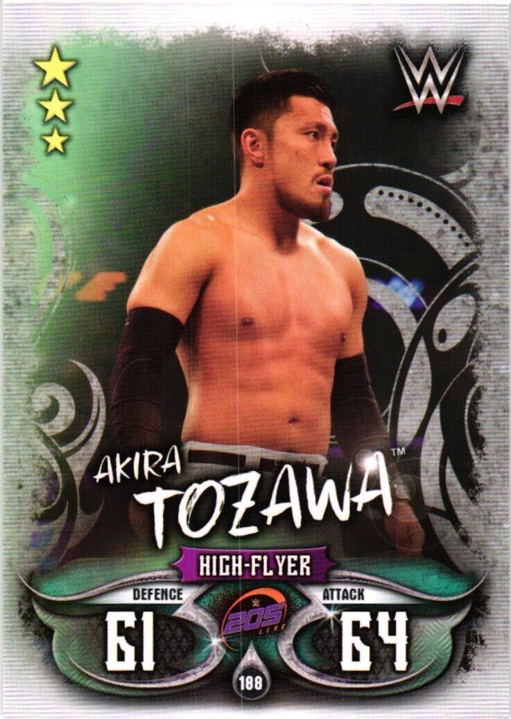 2018 WWE Topps Slam Attax High-Flyer Akira Tozawa Card
