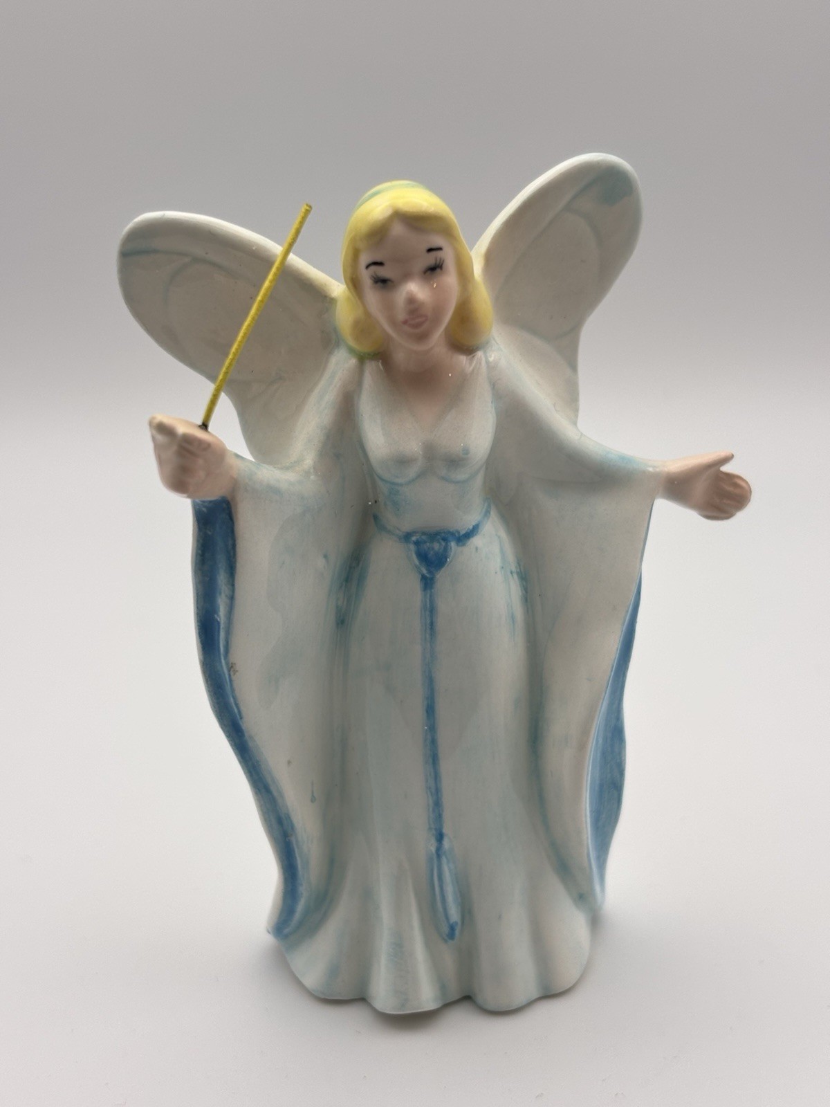 Vintage Rare Walt Disney Co. Schmid Blue Fairy From Pinocchio Ceramic Figurine Vintage Rare Walt Disney Co. Schmid Blue Fairy From Pinocchio Ceramic Figurine
