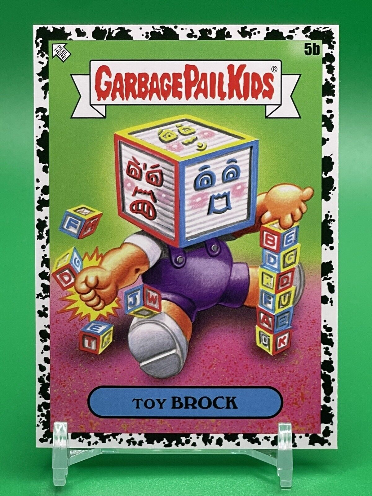 2024 Topps Garbage Pail Kids Kids At Play TOY BROCK BOX COVER CARD Black Border