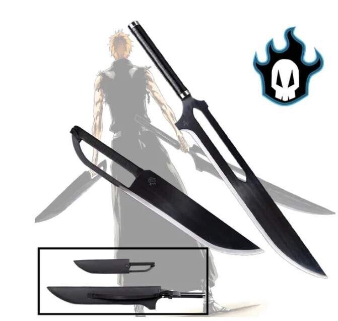 Anime Bleach Swords The Latest Ichigo\'s Sword Twin Set Zangetsu Banki Blade HCS