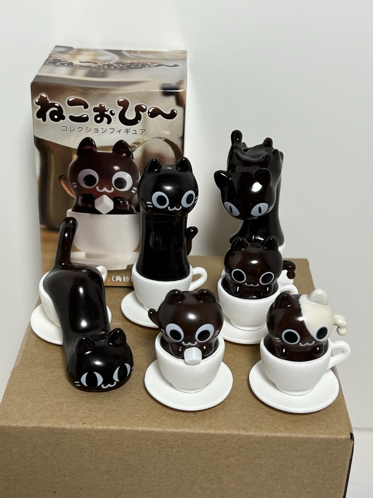 Neko Coffee Gashapon Japanese Capsule Toy Cat Figure Full Set NEW Neko Coffee Gashapon Japanese Capsule Toy Cat Figure Full Set NEW